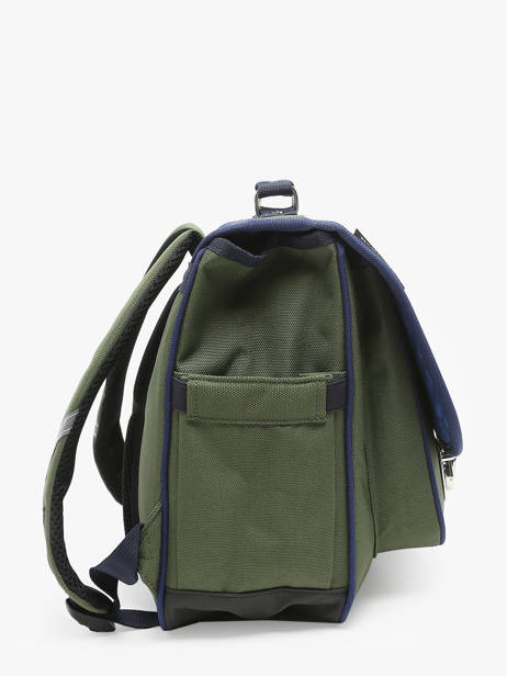 Boekentas 2 Compartimenten Caramel et cie Groen fier GA ander zicht 2